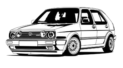 VW Golf II logo